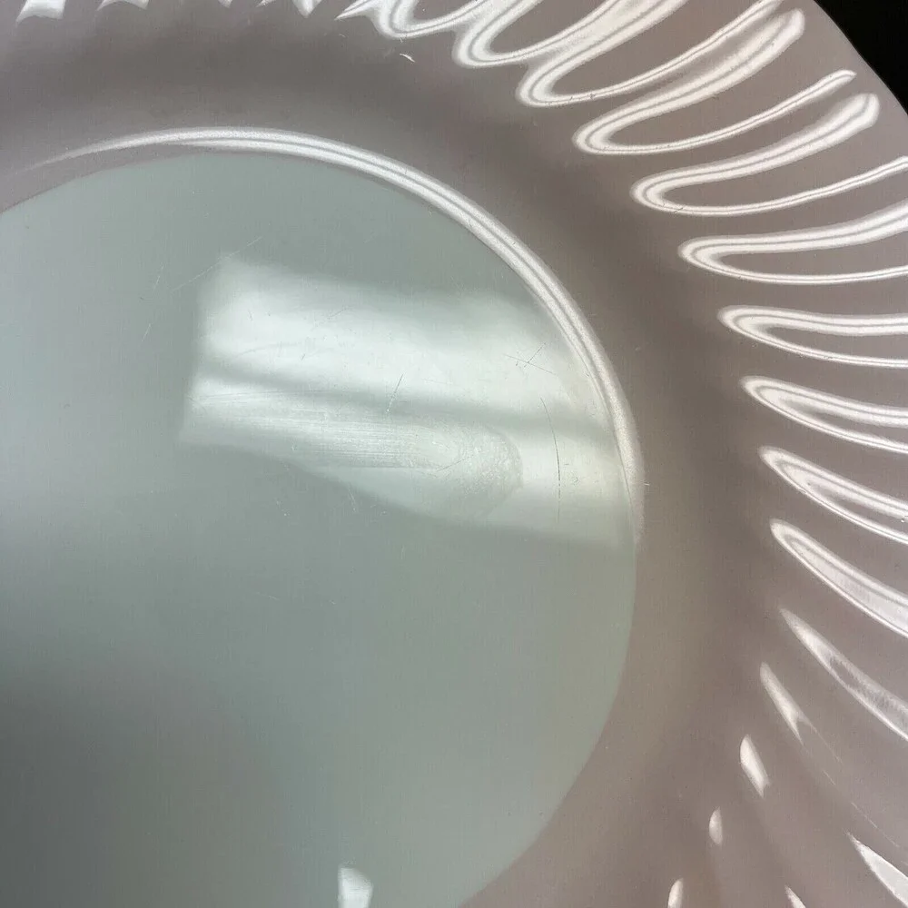 Minton Salad Plates Swirl Edge Pink White 9